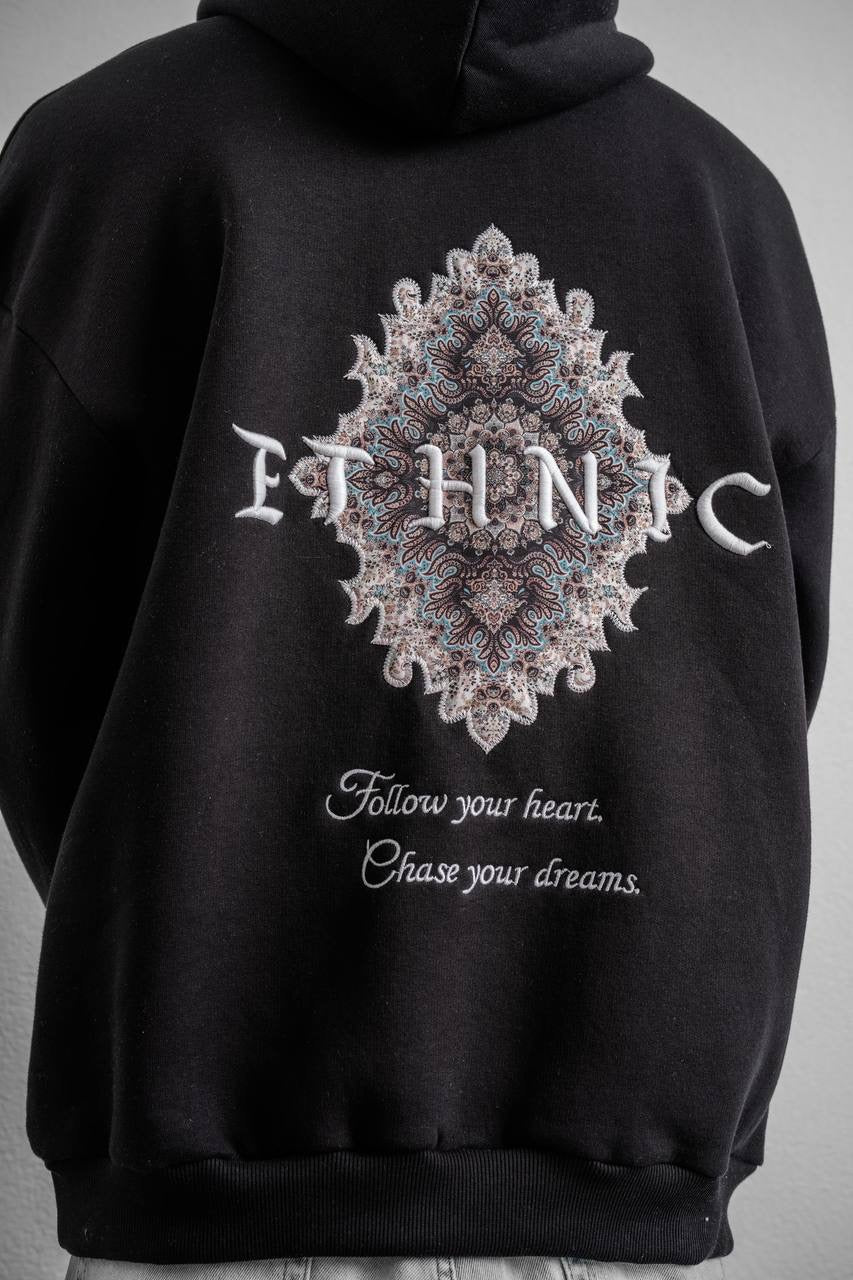 ET H N I C Özel Tasarım Kapüşonlu Sweatshirt – Tarzını Yansıt