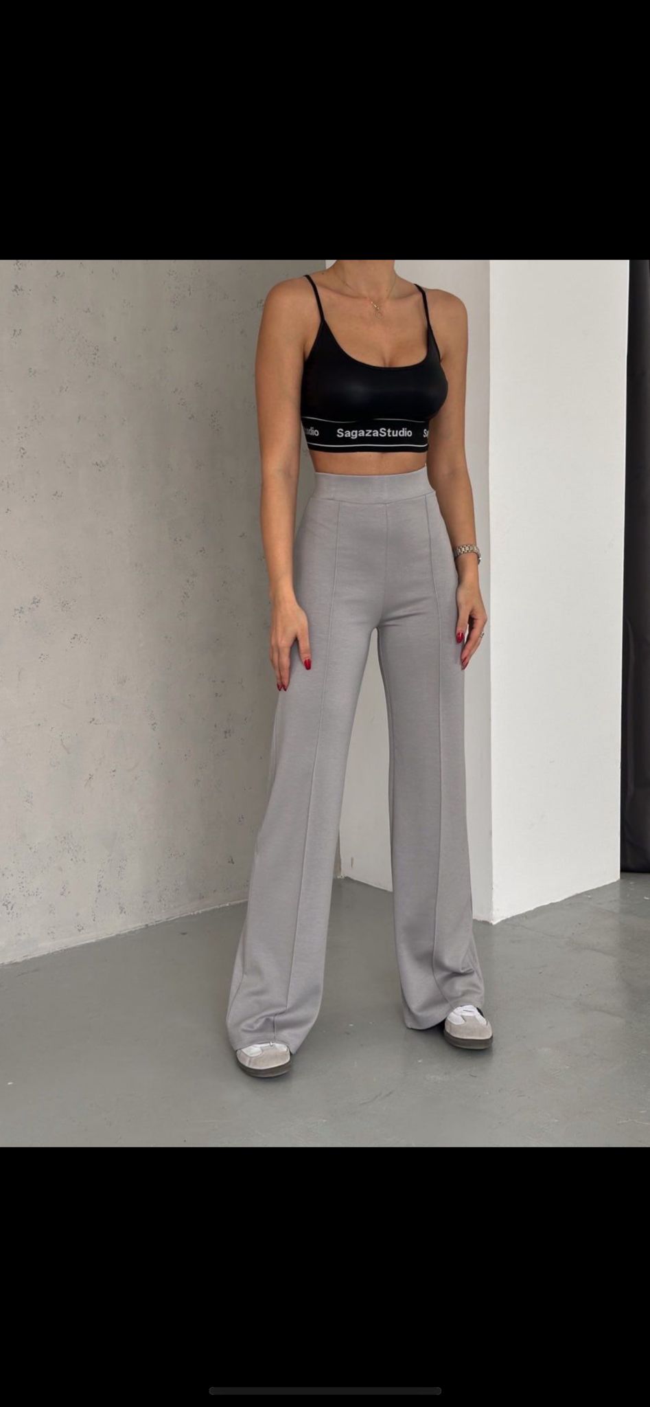 Çımalı Modal Kumaş Kadın Pantalon (Gri)